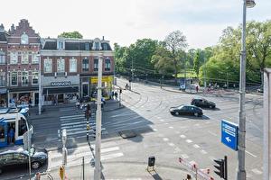 Uitzicht vanuit Villa Kuijper met aan de overkant het Oosterpark